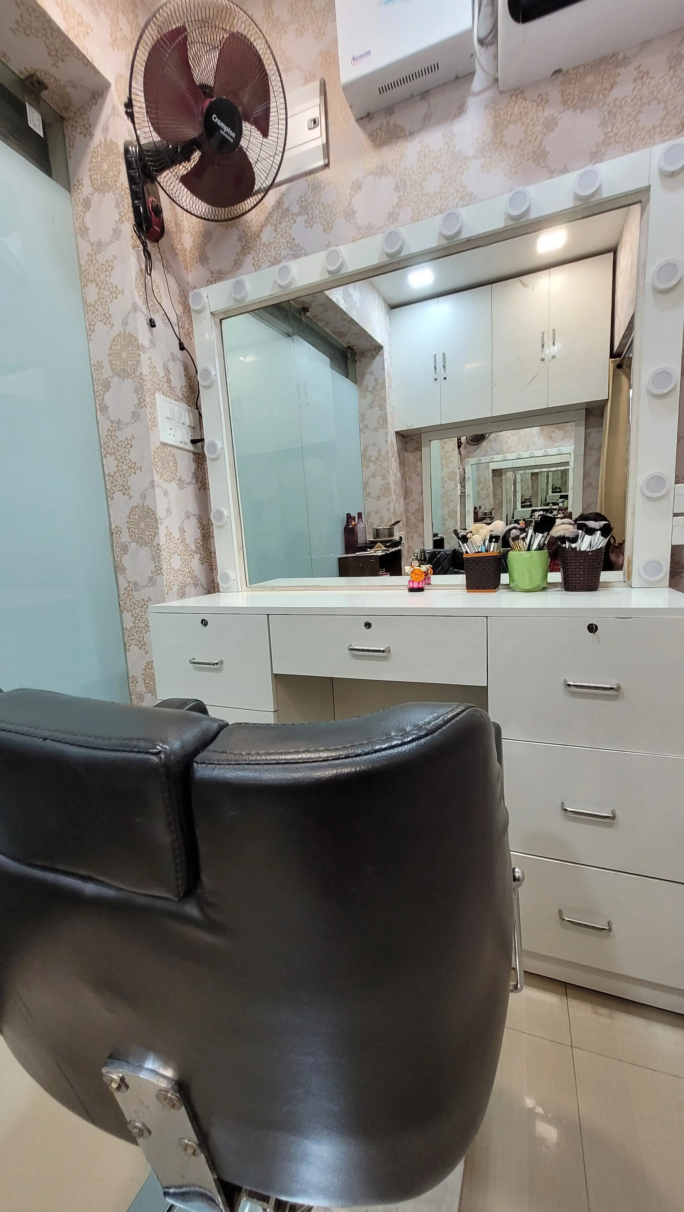 Hair styling area
